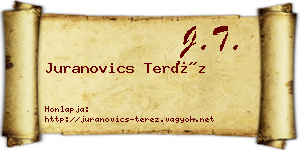 Juranovics Teréz névjegykártya
