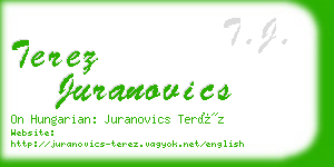 terez juranovics business card